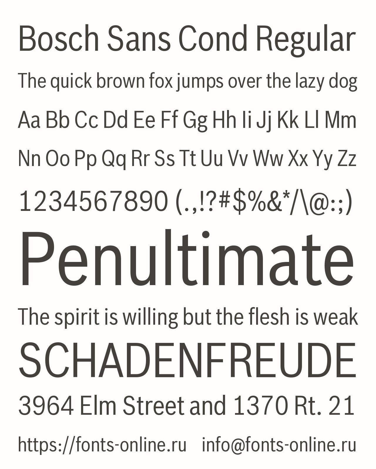 Bosch Sans Cond Regular Free Font Download